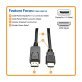 Tripp Lite® by Eaton® DisplayPort™ 1.2 with Latches to HDMI® M/M Adapter Cable, 4K, 6-Ft.