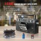 QFX® Bluetooth® Cassette USB/SD™ Card/AM/FM/SW1-2 Radio Boom Box with USB Recording and Built-in Microphone, Black, J-230BT