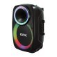 QFX® Portable Bluetooth® True Wireless Speaker with LEDs, Microphone, and Stand, Black, PBX-157SM