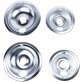 Certified Appliance Accessories® Chrome Style B 2 Large 8" & 2 Small 6" Replacement Drip Bowls for GE® & Hotpoint® Electric Ranges