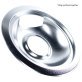 Certified Appliance Accessories® Chrome Style D Hinged 2 Large 8" & 2 Small 6" Replacement Drip Pans Plus Rings for GE® & Hotpoint® Electric Ranges