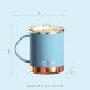 ASOBU® The Ultimate Stainless Steel Ceramic-Coated Coffee Mug, 12-Oz. (Blue)