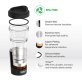 ASOBU® Vista 20-Oz. Stainless Steel Clear-Insulation Tritan™ Coffee Mug (Black)