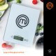 MasterChef® 11-Lb. Tempered Glass Digital Kitchen Scale (Silver)