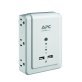 APC® 6-Outlet SurgeArrest® Surge Protector Wall Tap with 2 USB Ports