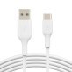 Belkin® 6.6-Foot BOOST UP CHARGE™ USB-C® to USB-A Cable (White)