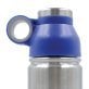 Brentwood® Geojug Stainless Steel Vacuum-Insulated Water Bottle (0.7 L; Blue/Silver)