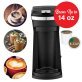 Brentwood® 800-Watt Single-Serve Coffee Maker with Reusable Filter Basket for K-Cup® Pods and Ground Coffee