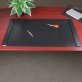 Artistic™ Synthetic Leather Ergonomic Desk Pad for Professionals with Side Panels and Antimicrobial Protection, Black (20 In. x 36 In.)