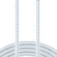 XYST™ Charge and Sync USB to Lightning® Braided Cable, 10 Ft. (White)