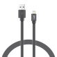 XYST™ Charge and Sync USB to Lightning® Flat Cable, 4 Ft. (Black)