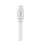 XYST™ Charge and Sync USB to Lightning® Flat Cable, 4 Ft. (White)