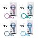 CARSON® MagnetMag 3x Handheld Magnifiers with Magnetic Handle and 6x Spot Lens, Multicolored, 4 Pack