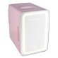 Frigidaire® .35 Cubic-Foot 10-Liter 15-Can Mini Portable Personal Fridge with Lighted Mirror Door (Pink)