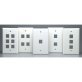 DataComm Electronics Multi-Port Standard-Size White Keystone Wall Plate (3 Port)