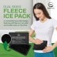 AllSett Health® Reusable Soft Gel Packs for Injuries with Velvet-Soft Fleece Fabric, 4 Pack (Black)