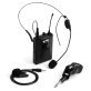 Gemini® GMU-HSL100 UHF Single-Channel Wireless Microphone System with Headset Microphone and Lavalier Microphone