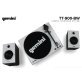 Gemini® TT-900B Belt-Drive 3-Speed Turntable System with Bluetooth® and Stereo Speakers (White)