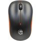 Manhattan® Success Cordless Optical Mouse, 3 Buttons, 2.4 GHz, Black and Orange