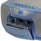 JENSEN® CD-590 1-Watt Portable Stereo CD and Cassette Player/Recorder with AM/FM Radio and Bluetooth® (Light Blue)