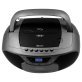 JENSEN® CD-590 1-Watt Portable Stereo CD and Cassette Player/Recorder with AM/FM Radio and Bluetooth® (Gray)