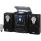 JENSEN® Bluetooth® 3-Speed Stereo Turntable Music System with 3-CD Changer & Dual Cassette Deck
