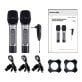 Karaoke USA™ WM906 Dual Professional 900 MHz UHF Wireless Handheld Microphones with Rechargeable Batteries