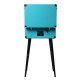 Victor® Andover Dual-Bluetooth® Belt-Drive 5-in-1 Suitcase-Style Record Player with Legs, VWRP-3200 (Turquoise)