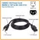 Tripp Lite® by Eaton® 18-AWG Universal Computer Power Cord (6 Ft.)