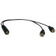 Tripp Lite® by Eaton® 3.5mm Stereo Cable Y-Adapter, 1ft