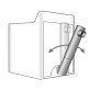 Deflecto® Skinny Duct™ Telescoping 27-In. to 48-In. Aluminum Dryer Vent