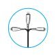 Naztech® 6-Ft. Titanium USB to MFi Lightning® Braided Cable (Black)