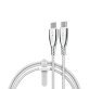 Naztech® 6-Ft. Titanium USB-C® to USB-C® Braided Cable (White)