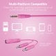 HyperGear® Kombat Kitty Gaming Headset for Kids (Pink)