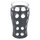 Lifefactory® 20-Oz. Beverage Glasses with Protective Silicone Sleeves, 4 Count (Carbon)