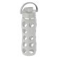 Lifefactory® 22-Oz. Glass Water Bottle with Active Flip Cap and Protective Silicone Sleeve (Cool Gray)