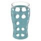 Lifefactory® 20-Oz. Beverage Glasses with Protective Silicone Sleeves, 4 Count (Stone Gray/Aqua Teal/Dusty Purple/Carbon)