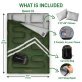 SereneLife Hike N Camp Double Sleeping Bag with 2 Pillows