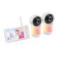 VTech® RM57662HD Smart Wi-Fi® 1080p 2-Camera 360°-Pan-and-Tilt Video Baby Monitor System with 5-In. Display, Night-Light, and Remote Access, White