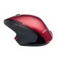 Verbatim® Cordless Deluxe Blue-LED Computer Mouse, Ergonomic, 8 Buttons, 2.4 GHz (Red)