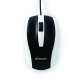 Verbatim® Corded Optical Computer Mouse, Ergonomic, 3 Buttons, USB (White)