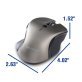 Verbatim® Wireless Blue-LED Computer Mouse with USB-C® Nano Receiver, 6 Buttons, 2.4 GHz (Graphite)