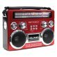 Dolphin® Audio RETROBOX™ Portable Mini Bluetooth® Speaker (Red)