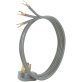 Certified Appliance Accessories 3-Wire Open-End-Connector 30-Amp Dryer Cord, 4ft