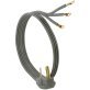 Certified Appliance Accessories 3-Wire Eyelet 30-Amp Dryer Cord, 6ft