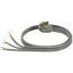 Certified Appliance Accessories 3-Wire Open-End-Connector 40-Amp Range Cord, 6ft