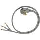Certified Appliance Accessories 3-Wire Eyelet 40-Amp Range Cord, 6ft