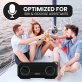 Dolphin Audio DR-40 Diver Mini 20-Watt-Continuous-Power Bluetooth® Waterproof Portable Speaker with Lights and Speakerphone
