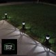 Home Zone Security® Solar Decorative Integrated LED Walkway Lights, 4 Lumens Each, 8 Pack