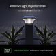 Home Zone Security® Outdoor Solar Post Cap Lights for 3.5-In. x 3.5-In. and 4-In. x 4-In. Posts, 2 Pack (Black)